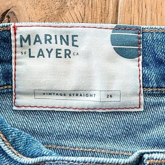 Marine Layer Vintage Straight Jean, Size 26 - Picture 7 of 9